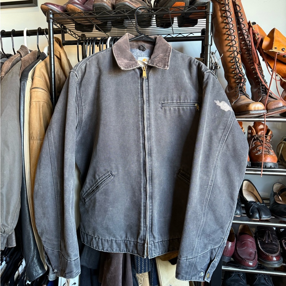 Carhartt Men's Charcoal Gray Military Jacket